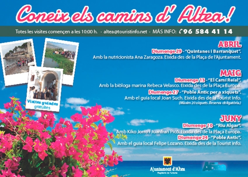 Altea en primavera rutas